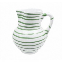 Gmundner Keramik Gmundner Keramik Grungeflammt Krug Wiener Form 1,5 L / h: 20 cm Керамический кувшин Gmundner с зеленым пламенем венской формы 1,5 л / высота: 20 см