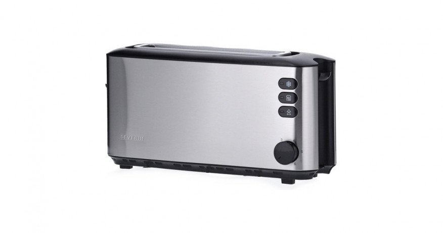 Severin Severin Automatik-Langschlitztoaster AT 2515 silber, 1.000 Watt, fur 2 Scheiben Toast  silber Автоматический тостер Severin с длинными слотами AT 2515 серебро, 1000 Вт, на 2 ломтика тостов