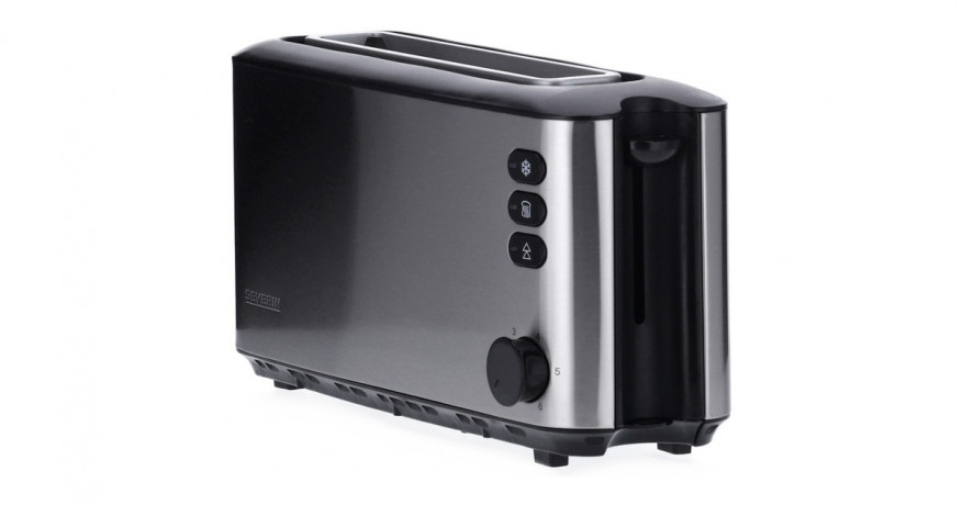 Severin Severin Automatik-Langschlitztoaster AT 2515 silber, 1.000 Watt, fur 2 Scheiben Toast  silber Автоматический тостер Severin с длинными слотами AT 2515 серебро, 1000 Вт, на 2 ломтика тостов