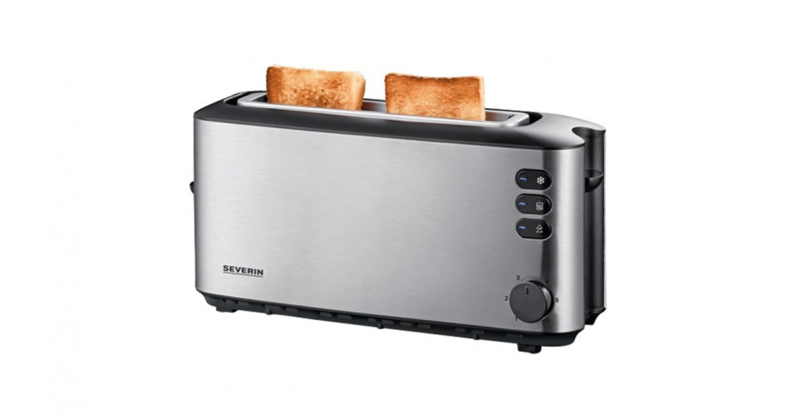 Severin Severin Automatik-Langschlitztoaster AT 2515 silber, 1.000 Watt, fur 2 Scheiben Toast  silber Автоматический тостер Severin с длинными слотами AT 2515 серебро, 1000 Вт, на 2 ломтика тостов