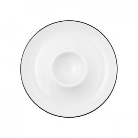 Seltmann Weiden Seltmann Weiden Lido Black Line Eierbecher mit Ablage d: 12,5 cm Seltmann Weiden Lido Black Line подставка для яиц с полкой d: 12,5 см