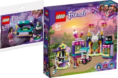 LEGO Friends 2er Set: 30414 Emmas Zaubertruhe - Polybag + 41687 Magische Jahrmarktbuden Набор друзей из 2 предметов: 30414 Волшебный сундук Эммы — полиэтиленовый пакет + 41687 Волшебные ярмарочные киоски