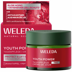 WELEDA Youth Power Tagespflege Granatapfel, 40 ml, Дневной крем против морщин Youth Power с гранатом, пептидами и астаксантином, 40 мл