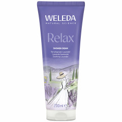 WELEDA Aroma Shower Relax, 200 ml, Крем-гель для душа Aroma Shower Relax с ароматом лаванды, бергамота и ветивера, 200 мл