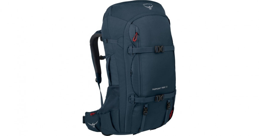 Osprey Osprey Farpoint Trek 55, Rucksack dunkelblau, 55 Liter dunkelblau Osprey Farpoint Trek 55, рюкзак темно-синий, 55 литров