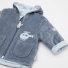 sigikid Baby wattierte Nickijacke mit Kapuze fur Jungen Детская пуховая велюровая куртка с капюшоном для мальчика