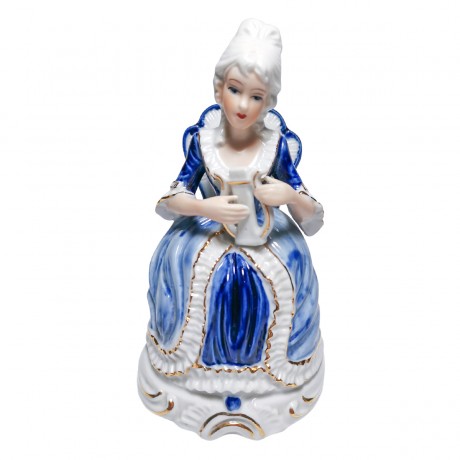 Capodimonte, Каподимонте Коллекционная фарфоровая фигурка Арфа, 15см х 8,5см х 8,5см