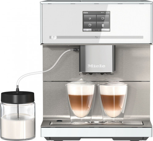 Miele Miele Kaffeevollautomat CM7550 CoffeePassion, inkl. Milchgefass, Kaffeekannenfunktion, Einfachste Kommunikation mit dem Gerat WiFiConn@ct  Полностью автоматическая кофемашина Miele CM7550 CoffeePassion, включая контейнер для молока, функцию кофейник