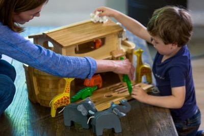 EverEarth Grosse Arche Noah mit 16 Holzfiguren Большой Ноев ковчег с 16 деревянными фигурками