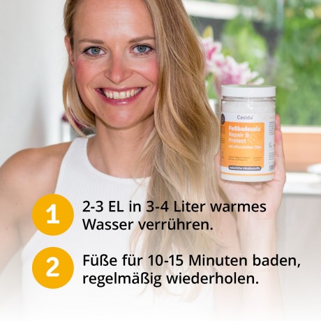 Casida FUSSBADESALZ Repair & Protect  СОЛЬ ДЛЯ ВАНН ДЛЯ НОГ Восстанавливающая и защищающая