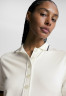 Tommy Hilfiger REG SPLIT GLB STP DRS SS Shirt dress ecru REG SPLIT GLB STP DRS SS Платье-рубашка экрю