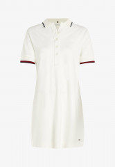 Tommy Hilfiger REG SPLIT GLB STP DRS SS Shirt dress ecru REG SPLIT GLB STP DRS SS Платье-рубашка экрю