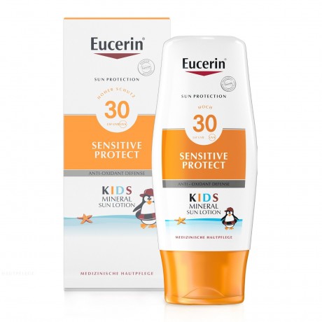 Eucerin Sensitive Protect Kids Mineral Sun Lotion LSF 30 Sensitive Protect Kids Минеральный солнцезащитный лосьон SPF 30