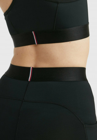 Tommy Hilfiger ESSENTIAL 3/4 LENGTH Leggings Trousers black ESSENTIAL 3/4 LENGTH Леггинсы Брюки черный