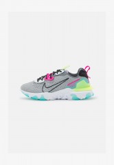 Nike Sportswear REACT VISION Sneaker low wolf grey/black/cool grey/pink prime/washed teal/barely volt REACT VISION Низкие кроссовки женские волчий серый/черный/холодный серый/розовый прайм/вымытый бирюзовый/едва вольт