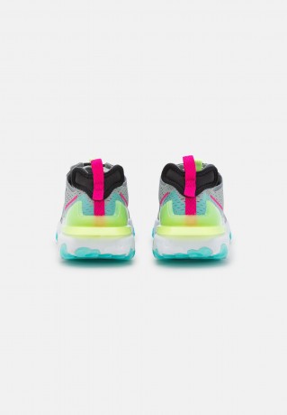 Nike Sportswear REACT VISION Sneaker low wolf grey/black/cool grey/pink prime/washed teal/barely volt REACT VISION Низкие кроссовки женские волчий серый/черный/холодный серый/розовый прайм/вымытый бирюзовый/едва вольт