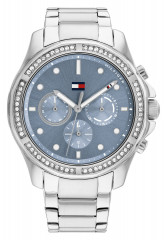 Tommy Hilfiger SPORT Chronograph watch silber/silber/blau/silber СПОРТ часы с хронографом серебро/серебро/синий/серебро