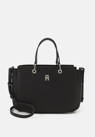 Tommy Hilfiger EMBLEM SATCHEL Handbag black СУМКА С ЭМБЛЕМОЙ Сумочка черный