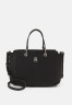 Tommy Hilfiger EMBLEM SATCHEL Handbag black СУМКА С ЭМБЛЕМОЙ Сумочка черный
