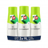 SodaStream 7UP Sirup 3stk, Сироп для приготовления 7UP, без сахара, 440 мл х 3 штуки
