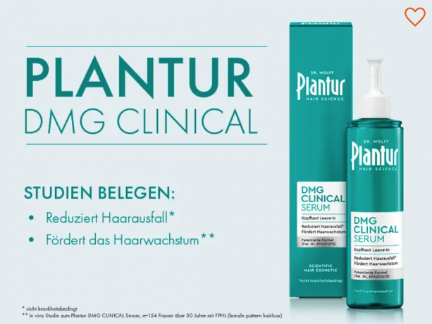 Plantur Haarserum Kopfhaut DMG Clinical, Сыворотка для волос и кожи головы с кофеином, ниацинамидом и цинком, не требует смывания, 125 мл