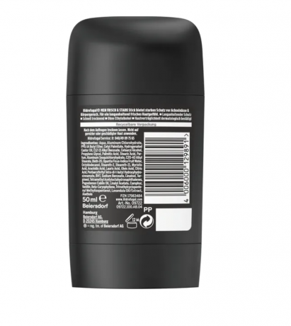 Hidrofugal MEN Frisch Stark Anti-Transpirant Stick 50ml, Дезодорант антиперспирант-стик для мужчин, со свежим ароматом и усиленной зашитой, 50мл