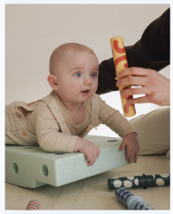 MODU Baby Activity Set 0-12months, 12 elements, Мягкий развивающий конструктор  сенсорная игрушка для детей 0-1 год, 12 игровых активностей, безопасный EPP, мятный/темно-зелёный