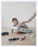 MODU Baby Activity Set 0-12months, 12 elements, Мягкий развивающий конструктор сенсорная игрушка для детей 0-1 год, 12 игровых активностей, безопасный EPP, мятный/темно-зелёный