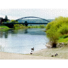 CALVENDO Puzzle CALVENDO Puzzle Weserbrucke Beverungen Пазл CALVENDO Puzzle Weser Bridge Beverungen