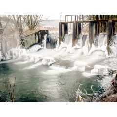 CALVENDO Puzzle CALVENDO Puzzle Staustufe an der Bever Пазл CALVENDO Puzzle Барраж на Бевере