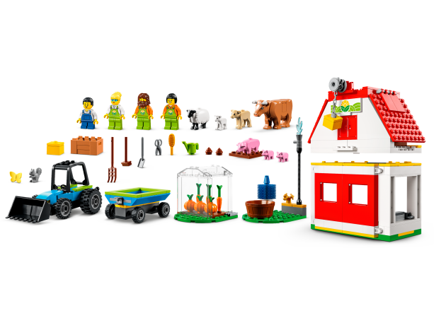 Lego Bauernhof mit Tieren ферма с животными