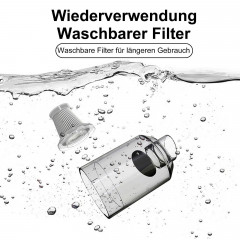 OKWISH OKWISH Akku-Handstaubsauger Handstaubsauger Autostaubsauger Hand Auto Akku Staubsauger Kabellos, 120,00 W, Beutellos, Faltbar 3 in 1 Funktional 4500Pa 4000mA-Akku Wohnungen Auto mit Licht  Беспроводной ручной пылесос OKWISH, ручной пылесос, автомоб