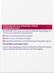 NIVEA VITAL Soja Anti-Age Straffende Tagespflege LSF 15, 50 ml, Нивеа Дневной крем для зрелой кожи подтягивающий, SPF 15, экстракт сои, 50 мл