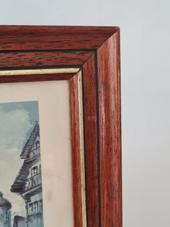 Картина винтажная "Ротенбург-об-дер-Таубер" Plonlein, 25 x 20 см, Германия, 1950-60гг.