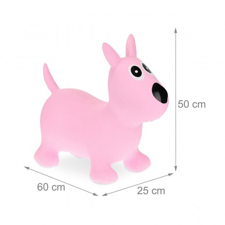relaxdays Hupftier Hund rosa Копытная собака розовая