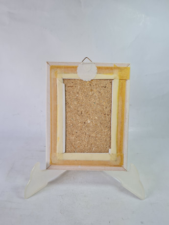 Картина винтажная ZODay "Кафешка", в белой раме, 16,5 x 12,5 см, Германия, 1960-70гг.