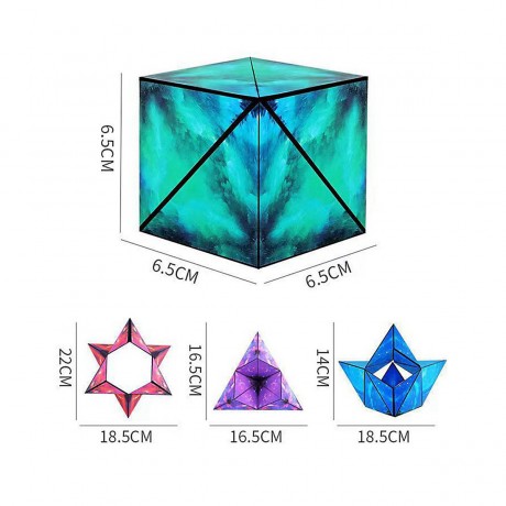 Hocan 3D geometrischer magnetischer Wurfel Padagogisches Spielzeug 3D Геометрический Магнитный Куб Обучающая Игрушка