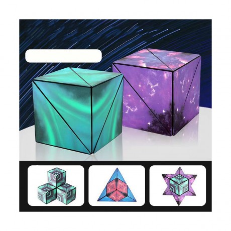 Hocan 3D geometrischer magnetischer Wurfel Padagogisches Spielzeug 3D Геометрический Магнитный Куб Обучающая Игрушка