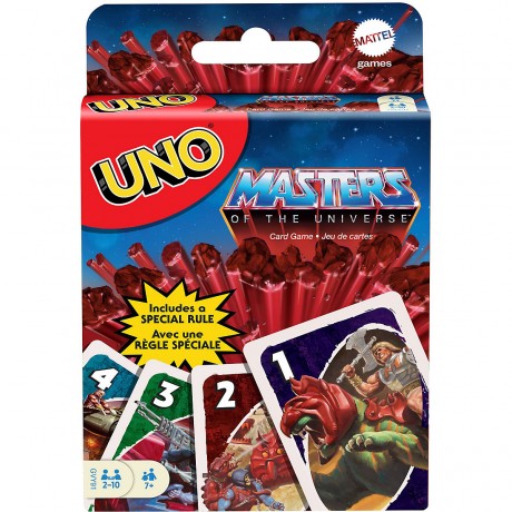 Mattel UNO Masters of the Universe-Kartenspiel fur Spieler ab 7 Jahren Карточная игра UNO Masters of the Universe для игроков от 7 лет