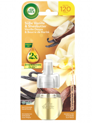 Air Wick Duftstecker Nachfüller Süße Vanille & Sheabutter 19ml, Сменный ароматизатор Air Wick для розетки: сладкая ваниль и масло ши.