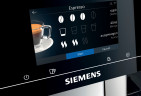 SIEMENS SIEMENS Kaffeevollautomat EQ.700 Inox silber metallic TP705D47, Full-Touch-Display, bis 10 Profile speicherbar, Milchsystem-Reinigung Полностью автоматическая кофемашина SIEMENS EQ.700 Inox Silver Metallic TP705D47, сенсорный дисплей, возможность