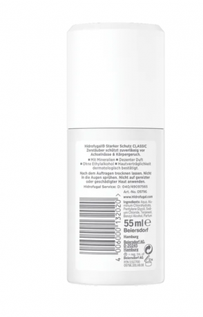 Hidrofugal Classic Anti-Transpirant Zerstauber Reisegroße 55ml,Классический антиперспирант в виде распылителя, дорожный размер, 55мл