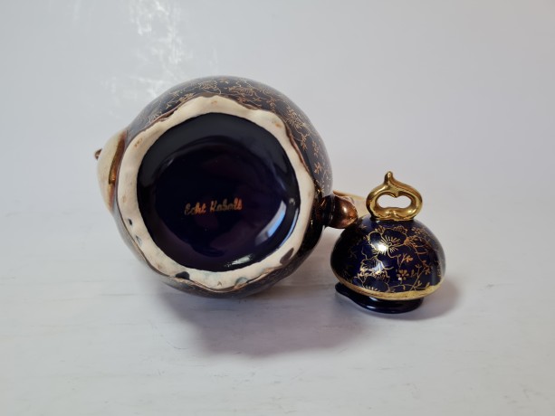 Echt Kobalt Кофейный сервиз кобальтовый "Золото на синем" с 24K позолотой на 6 персон (14 предметов), Германия, 1960-70гг.