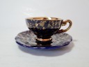 Echt Kobalt Кофейный сервиз кобальтовый "Золото на синем" с 24K позолотой на 6 персон (14 предметов), Германия, 1960-70гг.