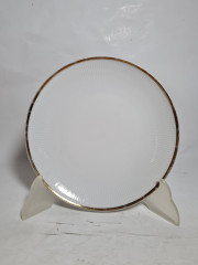 Тарелка винтажная Kahla с золотым ободком, фарфор, 3 шт., 19 см, Германия, 1970-80гг.