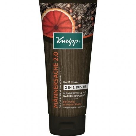 Kneipp (Кнайпп) Duschpflege 2 in 1 Dusche Mannersache 2.0 Гель для душа для мужчин, 200 мл