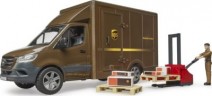 Bruder Mercedes Benz Sprinter UPS mit Fahrer und Zubehor ИБП Mercedes Benz Sprinter с драйвером и аксессуарами