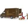 Bruder Mercedes Benz Sprinter UPS mit Fahrer und Zubehor ИБП Mercedes Benz Sprinter с драйвером и аксессуарами