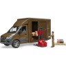 Bruder Mercedes Benz Sprinter UPS mit Fahrer und Zubehor ИБП Mercedes Benz Sprinter с драйвером и аксессуарами