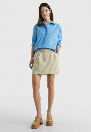 Tommy Hilfiger 1985 ORG CO POPLIN Button-down blouse hydrangea blue 1985 ORG CO POPLIN Блуза на пуговицах гортензия синяя